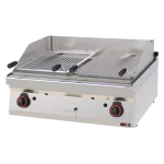 Grill pierre de lave à gaz double 2x 52x36 | REDFOX 700