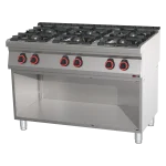 Fourneau à gaz 6x brûleur | REDFOX 700