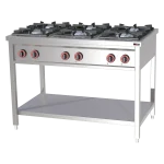 Fourneau à gaz 6x brûleur | REDFOX - SPF 120 G