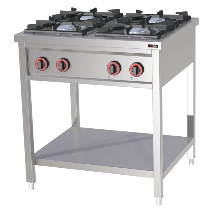 Fourneau à gaz 4x brûleur | REDFOX - SPF 80 G – Image 1