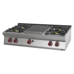 Fourneau coup de feu à gaz 5x brûleur | REDFOX 700