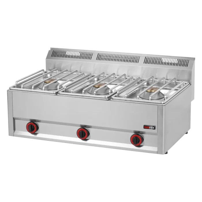 00004115-Sporak-pl-3x-horak-bez-pod-SP-90-3-GLS Fourneau à gaz 3x brûleur sans soubassement | REDFOX - SP 90/3 GLS – Image 1