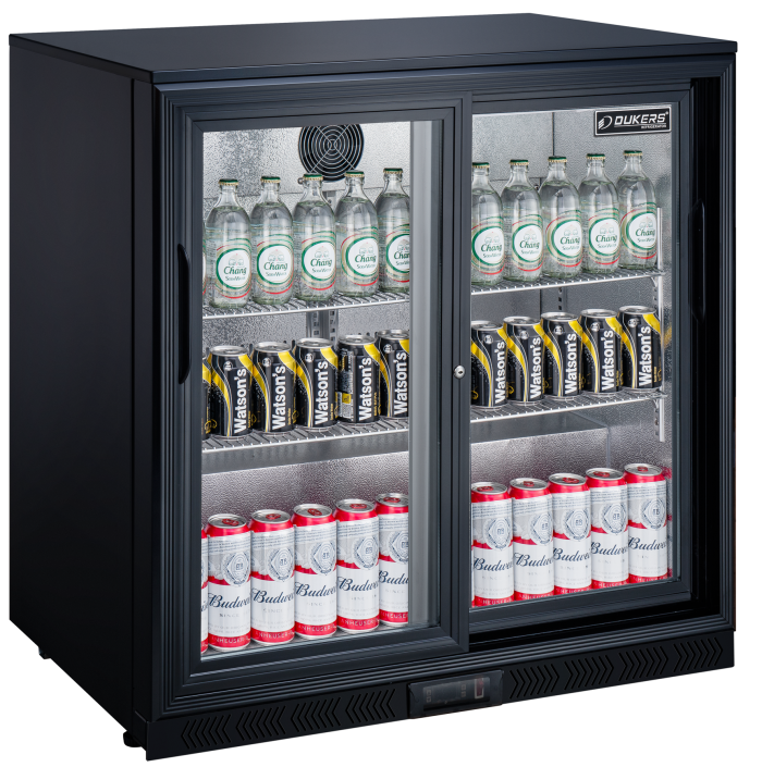 LG-198S-avec boisson 3 Arrière bar réfrigéré - 2 portes coulissantes – Image 1