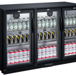 Arrière bar réfrigéré - 3 portes battantes