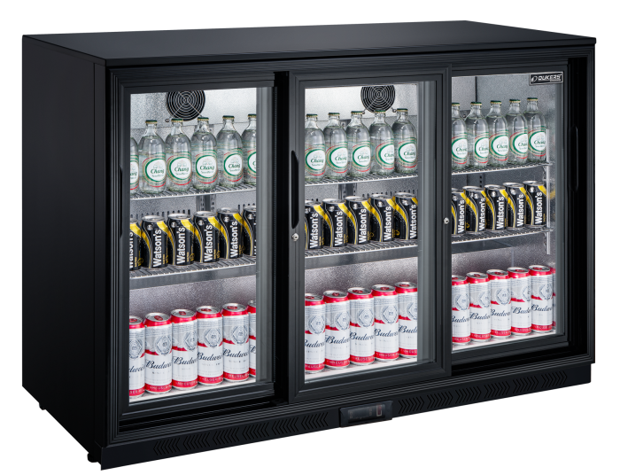 LG-320S-avec boisson 3 (1) Arrière bar réfrigéré - 3 portes coulissantes – Image 1