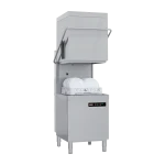 Lave-vaisselle à capot revêtement simple avec pompe de vidange 50x50 - 400 V | REDFOX - QQI 102 P