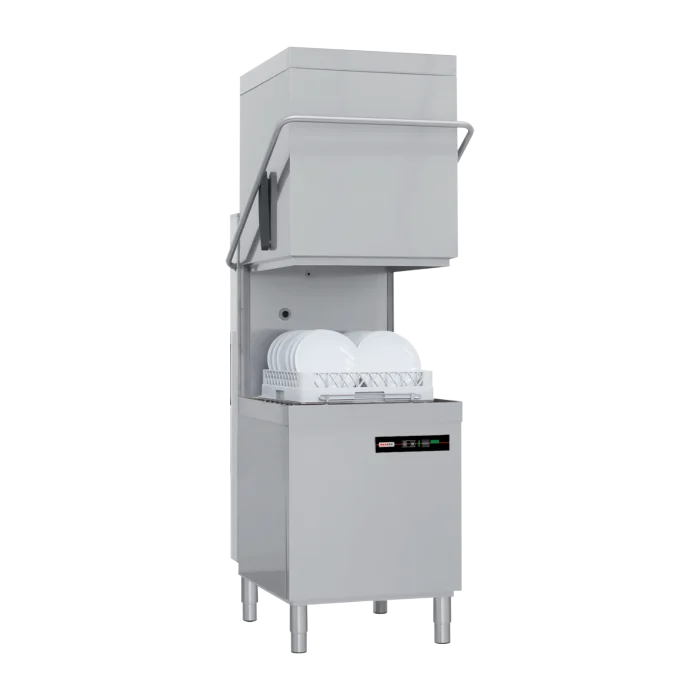 QQI-102-P Lave-vaisselle à capot revêtement simple avec pompe de vidange 50x50 - 400 V | REDFOX - QQI 102 P – Image 1