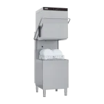 Lave-vaisselle à capot revêtement simple avec pompe de vidange, panneau de commande en haut, 50x50 - 400 V | REDFOX - QQI 102 P/TOP