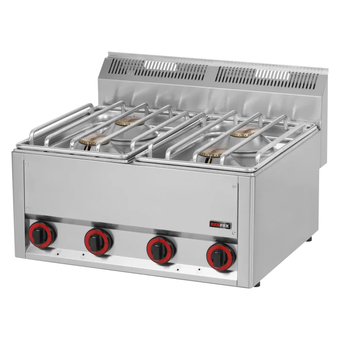 SP-60-GLS Fourneau à gaz 4x brûleur sans soubassement | REDFOX - SP 60 GLS – Image 1