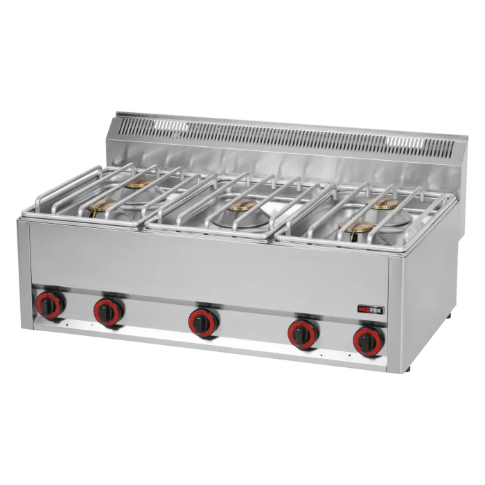 SP-90-5-GLS- Fourneau à gaz 5x brûleur sans soubassement | REDFOX - SP 90/5 GLS – Image 1